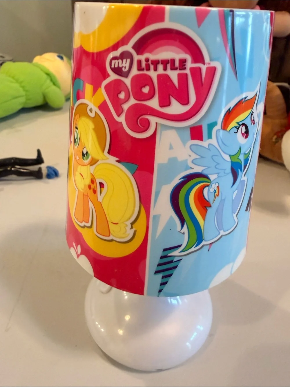 My Little Pony Small Lamp with Apple Jack and Rainbow Dash - Like New!